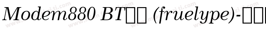 Modem880 BT粗体 (fruelype)字体转换